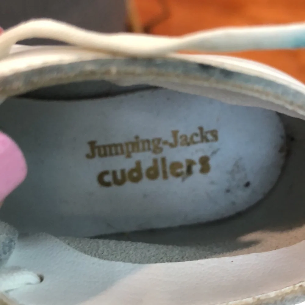 Jumping Jacks Baby Boot Shoes Cuddler Vintage White